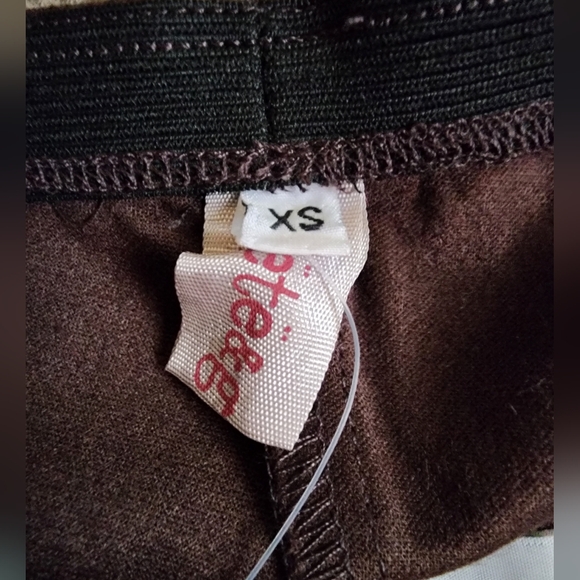 NWT Pete & Greta Johhny Was Brown Stretchy Pant Leggings XS - Picture 3 of 5